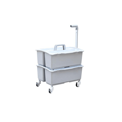 無(wú)污水疊式手挽車(chē)(配2個(gè)雙格桶) TBS SA223